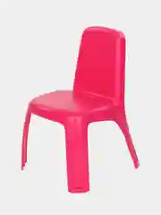 Розовый стул детский, пластиковый