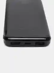 Черный внешний аккумулятор, 10000 мАч, USB Type-A/Type-C, портативный