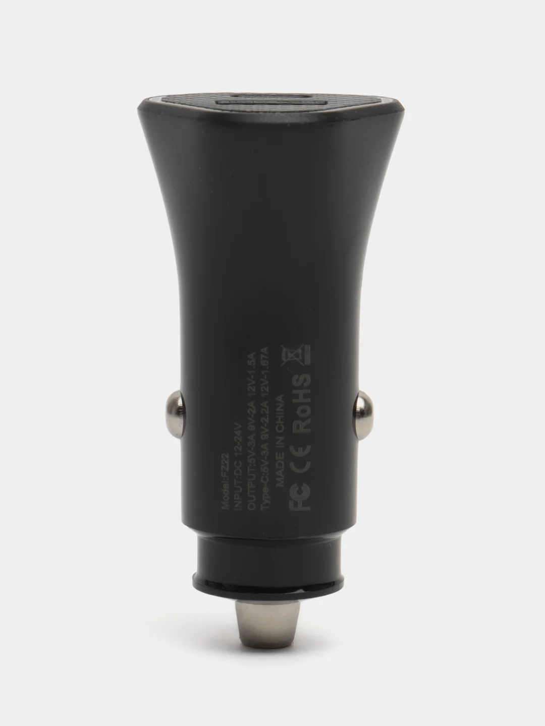 Лавандовый автомобильное зарядное устройство  PD01 с Type-C, USB. АЗУ / Зарядка в прикуриватель