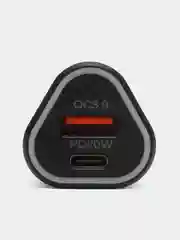 Лавандовый автомобильное зарядное устройство  PD01 с Type-C, USB. АЗУ / Зарядка в прикуриватель