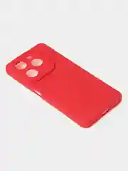 Красный чехол для Infinix Hot 40i / Infinix Smart 8 матовый с дополнительной защитой камеры