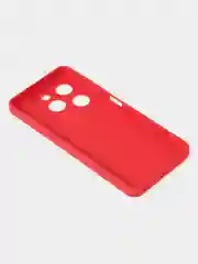 Красный чехол для Infinix Hot 40i / Infinix Smart 8 матовый с дополнительной защитой камеры