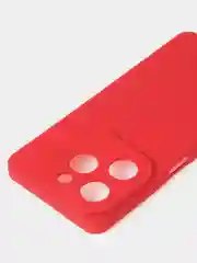 Красный чехол для Infinix Hot 40i / Infinix Smart 8 матовый с дополнительной защитой камеры