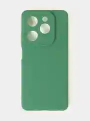 Зеленый чехол для Infinix Hot 40i / Infinix Smart 8 матовый с дополнительной защитой камеры