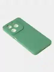 Зеленый чехол для Infinix Hot 40i / Infinix Smart 8 матовый с дополнительной защитой камеры