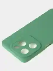 Зеленый чехол для Infinix Hot 40i / Infinix Smart 8 матовый с дополнительной защитой камеры