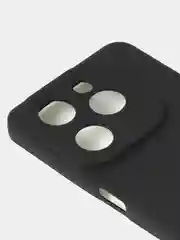 Черный чехол для Infinix Hot 40i / Infinix Smart 8 матовый с дополнительной защитой камеры
