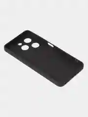 Черный чехол для Infinix Hot 40i / Infinix Smart 8 матовый с дополнительной защитой камеры