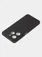 Черный чехол для Infinix Hot 40i / Infinix Smart 8 матовый с дополнительной защитой камеры