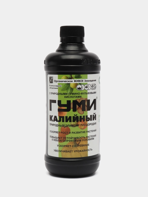 Природный эликсир плодородия ГУМИ калийный с природными гумино-фульвовыми кислотами 500 мл