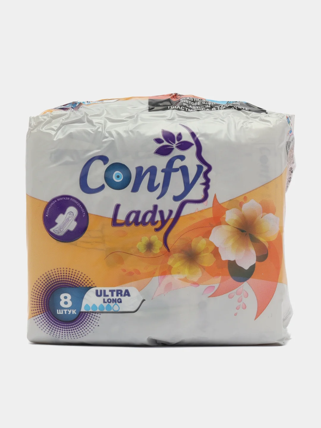 Гигиенические женские прокладки Confy Lady Ultra Long 8 шт (1+1)