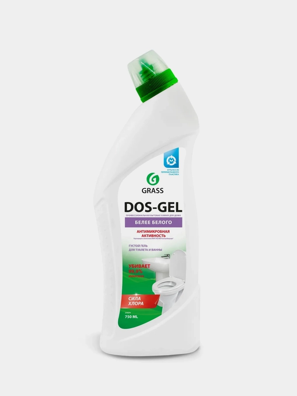 Дезинфицирующий чистящий гель Grass "Dos Gel", 750мл