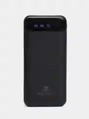 Черный внешний аккумулятор, 10000 мАч, USB Type-A/Type-C, портативный