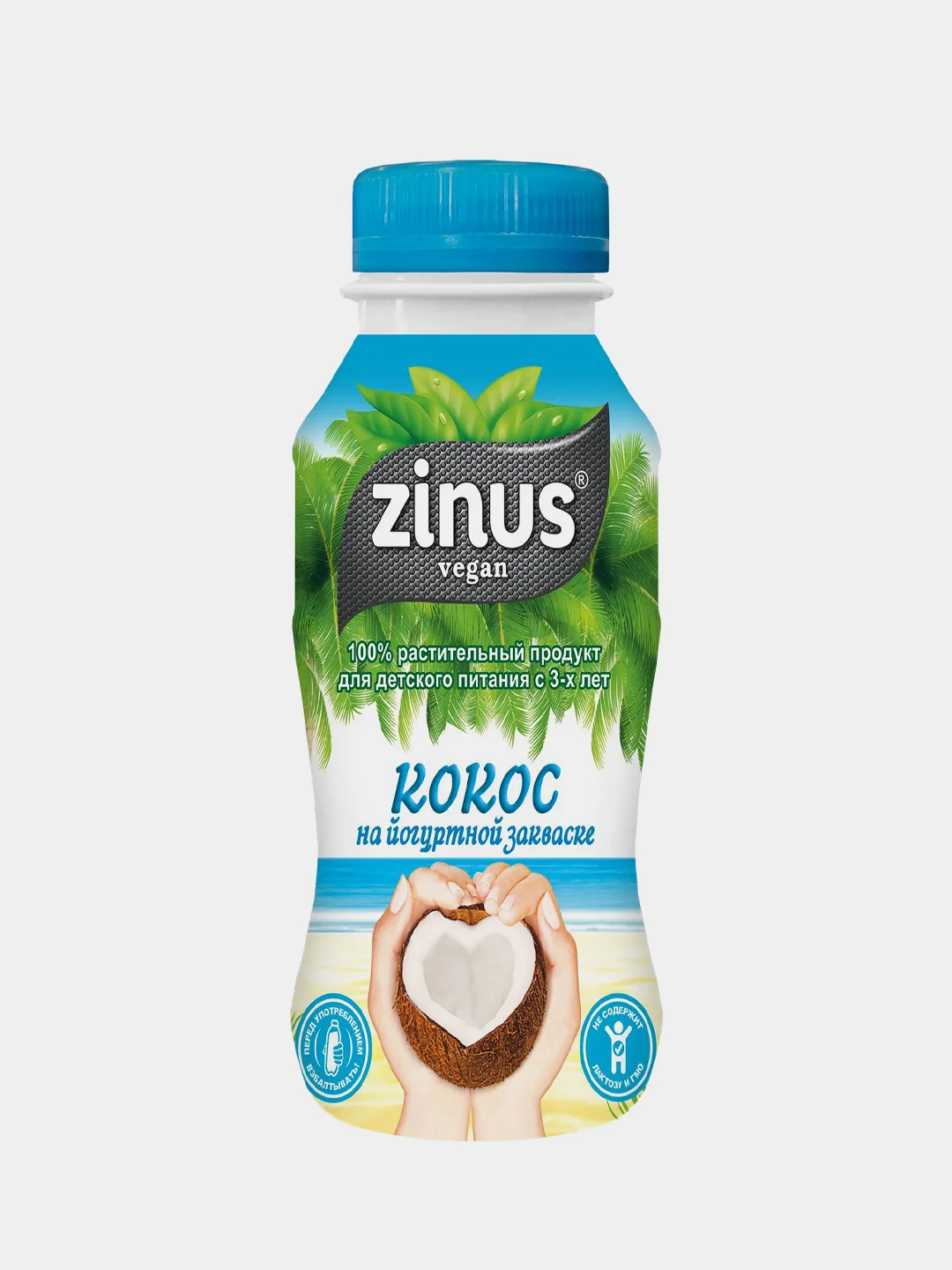 Кокосовый напиток на йогуртной закваске, без молока Zinus, ПЭТ, 250г