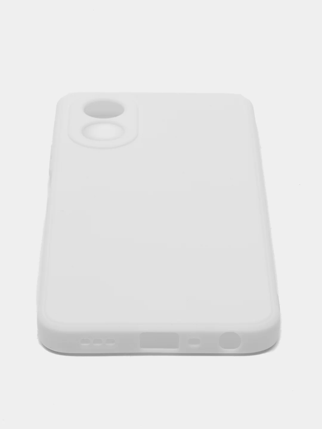 Белый силиконовый чехол для OPPO A38 / A18 (Оппо А38 / А18)