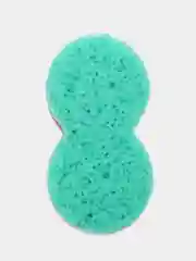 Желтый губка фигурная,  двусторонняя, массажная для тела, бани, душа