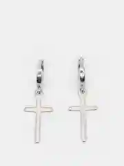 Серебряный серьги-крестики из серебра 925 пробы, унисекс