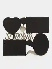 Серебряный фоторамка-коллаж "Ты и я" на 4 фотографии, 10 х 15 см и 10 х 10 см