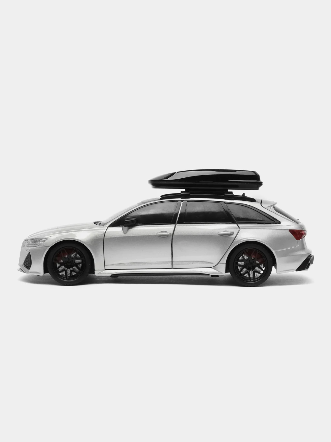 Серебряный модель Audi RS6 Travel Multi Function, с багажником, 1:24