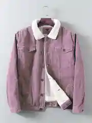 Розовый куртка Kaninheight, демисезонная, короткая, утепленная, с мехом
