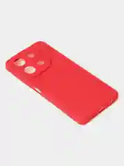Красный чехол для Infinix Note 30 матовый с дополнительной защитой камеры