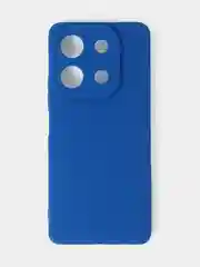 Синий чехол для Infinix Note 30 матовый с дополнительной защитой камеры