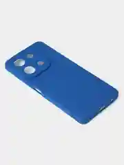 Синий чехол для Infinix Note 30 матовый с дополнительной защитой камеры