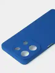 Синий чехол для Infinix Note 30 матовый с дополнительной защитой камеры