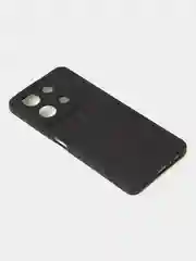 Черный чехол для Infinix Note 30 матовый с дополнительной защитой камеры