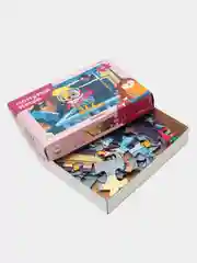 Розовый макси-пазлы "Мультфильмы", 35 элементов