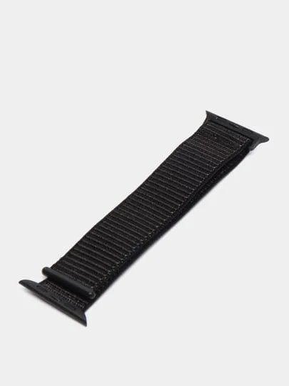 Черный спортивный нейлоновый браслет для Apple Watch 1/2/3/4/5