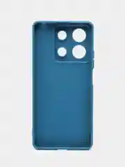 Синий чехол для Xiaomi Redmi Note 13 (Сяоми Редми Ноут 13), прозрачный