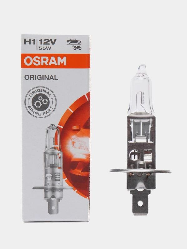 Автомобильная галогенная лампа Osram, H1, H3, H4, H7, H11, 12V, 55W