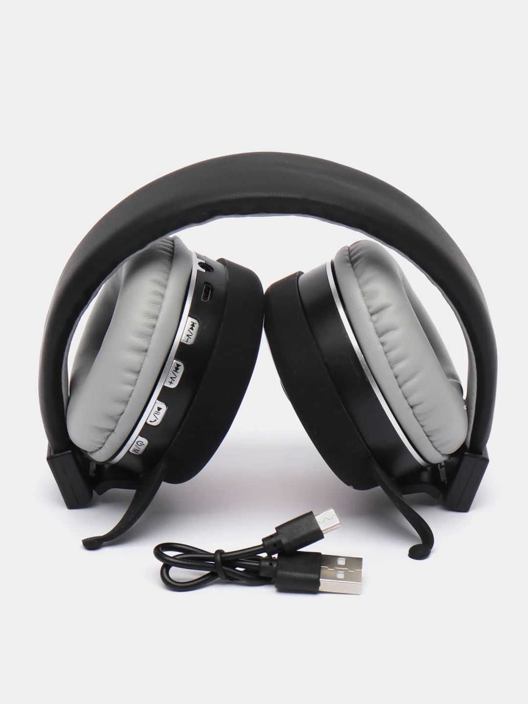 Черный наушники беспроводные "Куроми", детские, силиконовые, Bluetooth