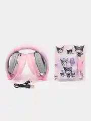 Вишнёвый наушники беспроводные "Куроми", детские, силиконовые, Bluetooth