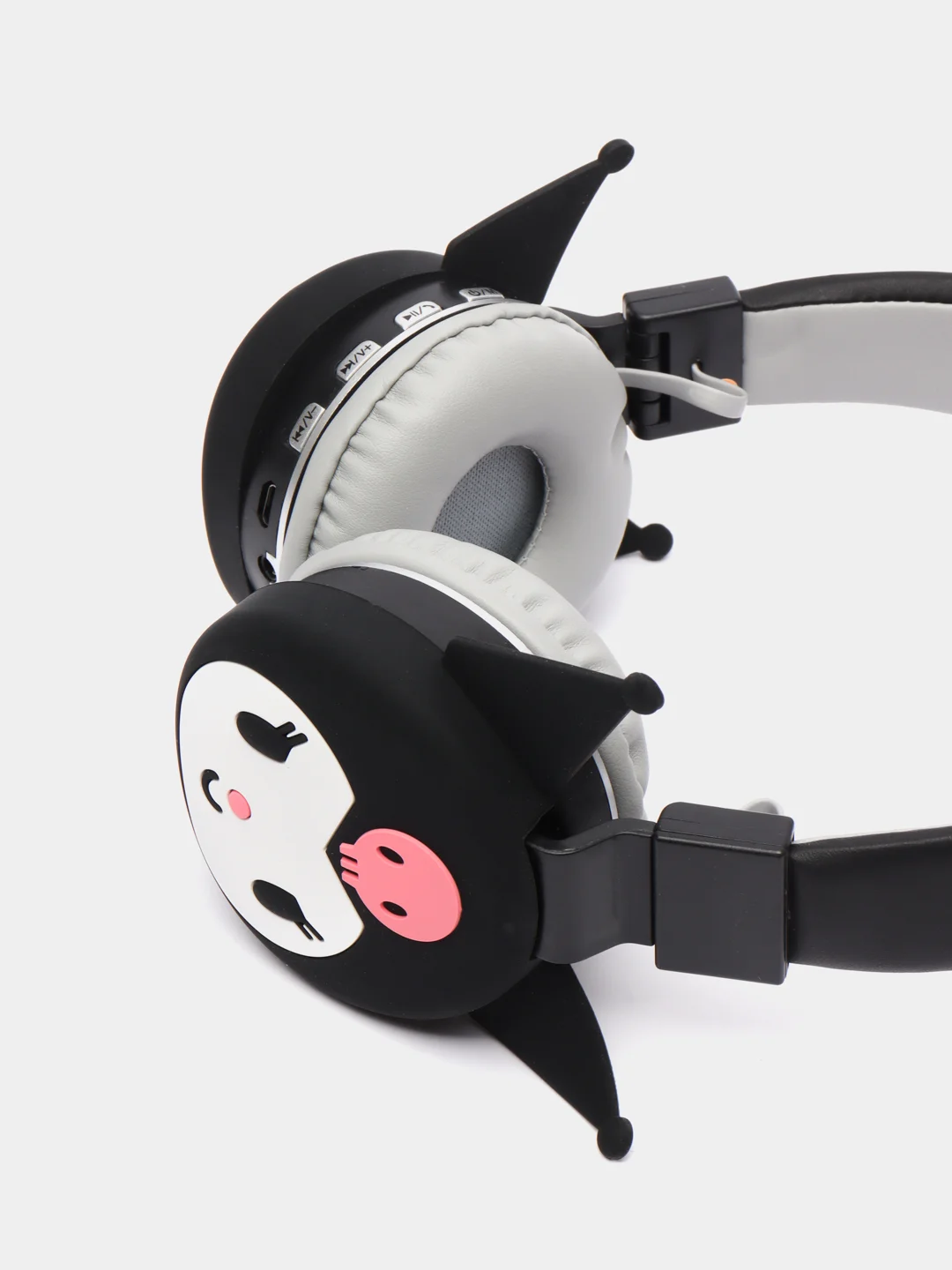 Угольный наушники беспроводные "Куроми", детские, силиконовые, Bluetooth