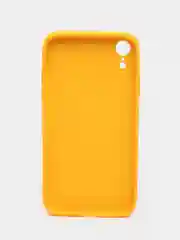 Горчичный чехол для iPhone XR, силиконовый, со стеклянной панелью