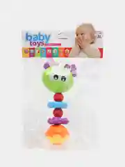 Салатовый погремушка "Гусеница", в пакете, 5,5 х 4 х 14 см