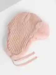 Розовый шапка ушанка, зимняя, женская