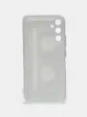 Хром чехол на Samsung Galaxy A34 5G (Самсунг A34), прозрачный, с рисунком, защита камеры