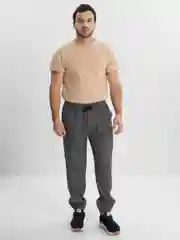 Серый меланж брюки мужские
