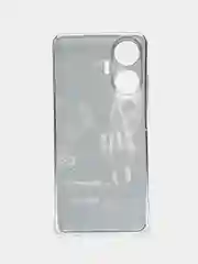 Оливковый силиконовый чехол на Realme C55 (Реалми C55), прозрачный, с рисунком, защита камеры