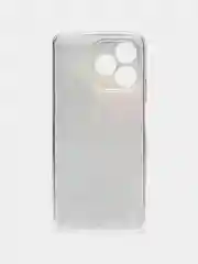 Пурпурный силиконовый чехол на Realme C53/C51 (Реалми С53/С51), прозрачный, с рисунком, защита камеры