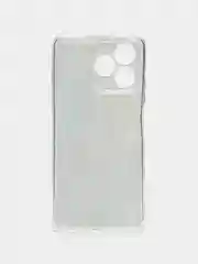 Голубой силиконовый чехол на Realme C53/C51 (Реалми С53/С51), прозрачный, с рисунком, защита камеры