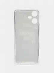 Тёмно-коричневый чехол на Tecno Pova Neo 3 (Текно Пова Нео 3), прозрачный, с рисунком, защита камеры