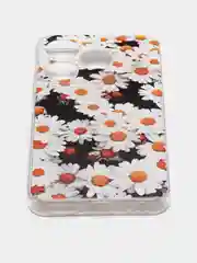 Золотой чехол на Tecno Spark 10/10C (Текно Спарк 10/10С), прозрачный, с рисунком, защита камеры