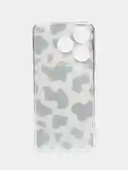 Золотистый хаки чехол на Tecno Spark 10/10C (Текно Спарк 10/10С), прозрачный, с рисунком, защита камеры