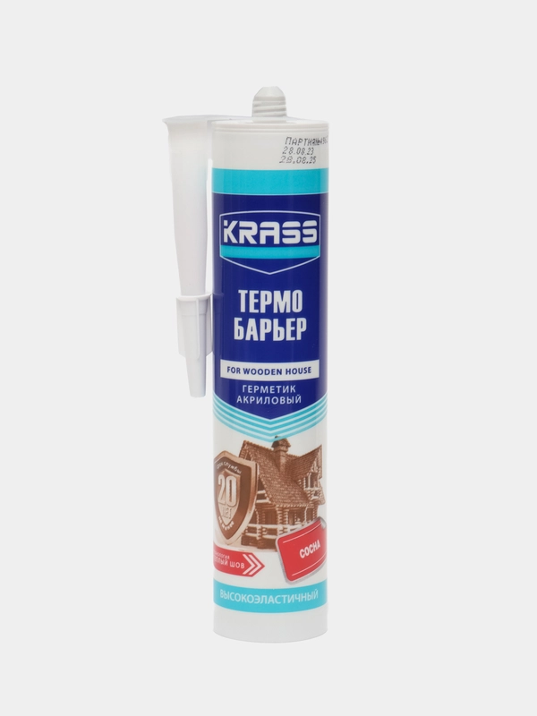 КРАСС герметик акриловый "Термо Барьер" для деревянного дома, цвет Сосна, 310 мл