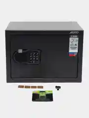Серый меланж мебельный сейф для денег и  ценностей  AIKO Т-250 EL