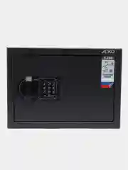 Серый меланж мебельный сейф для денег и  ценностей  AIKO Т-250 EL